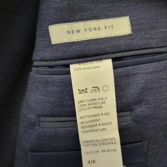 Hart Schaffner Marx Blazer Navy Blue 41R